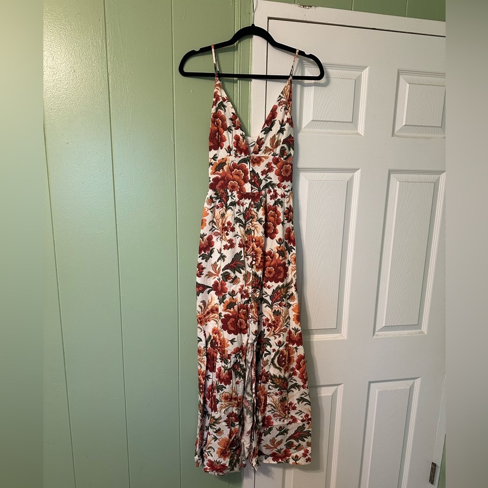 Abercrombie & Fitch Fall Floral Print Maxi Dress